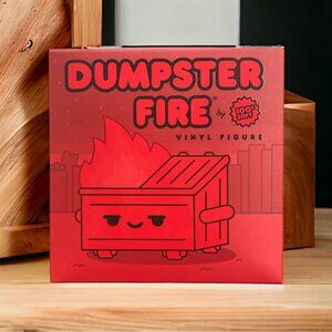 Red Hot Dumpster Fire Vinyl Figure 2023 NYCC Exclusive Limited Edition